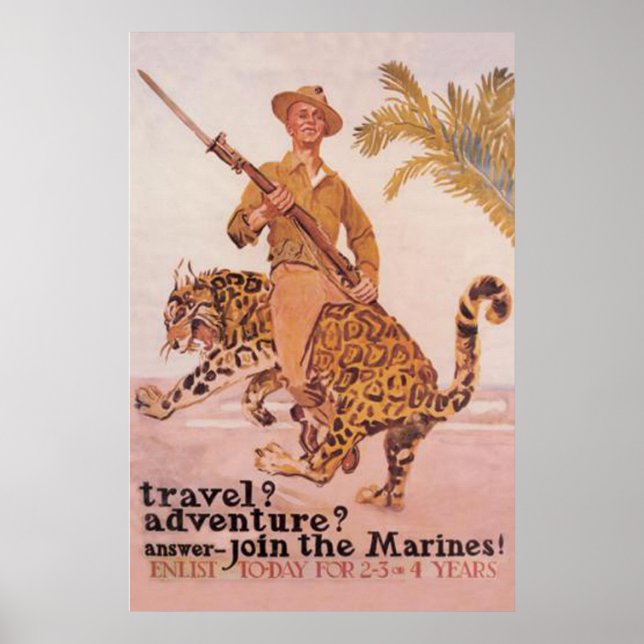 Join The Marines-Enlist Today Poster (Front)