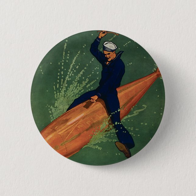 Join the Navy Pinback Button (Front)