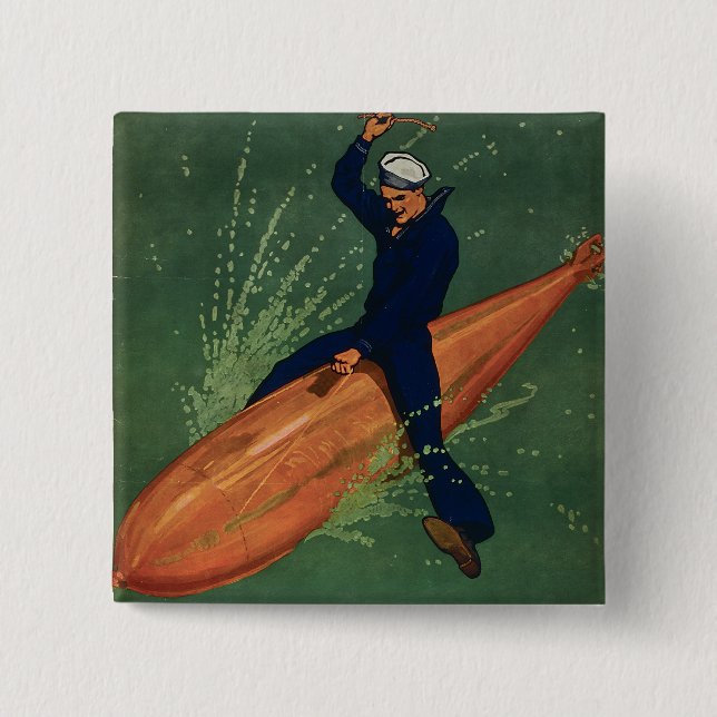 Join the Navy Pinback Button (Front)