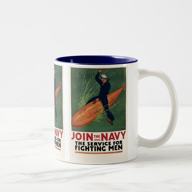 Join the Navy Two-Tone Coffee Mug (Right)
