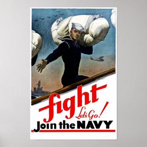 Join The Navy __ WW2 Poster