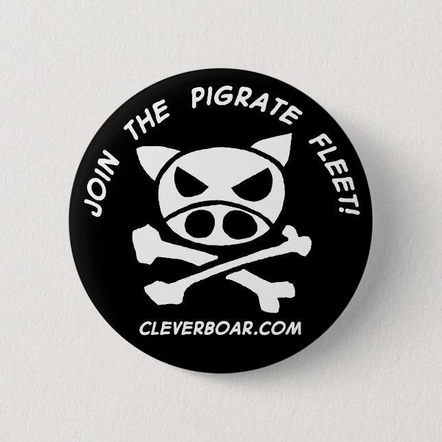 Join the Pigrates Pinback Button (Front)