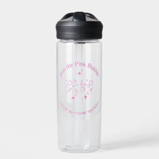 Join the Pink Bubble Water Bottle