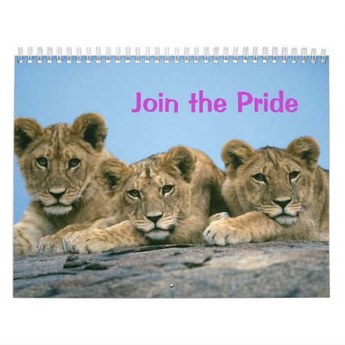 Join the Pride Lion Calendar
