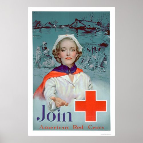 Join the Red Cross _ Nurse US00306 Poster