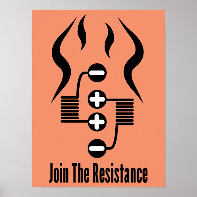 Join The Resistance - Orange Poster (Front)