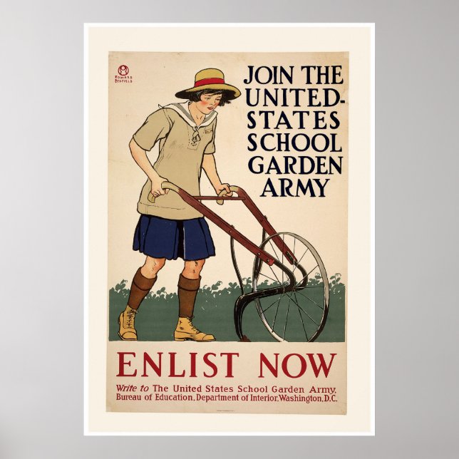 Join the School Garden Army Poster (Front)