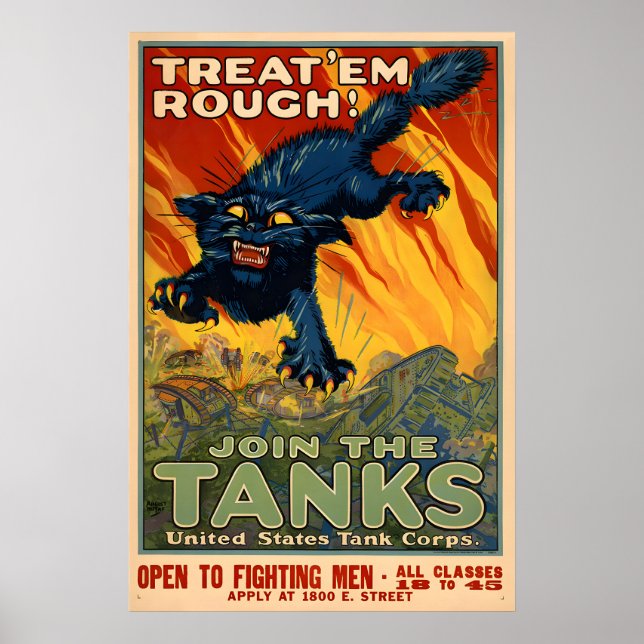 Join the Tanks Poster - World War One (Front)