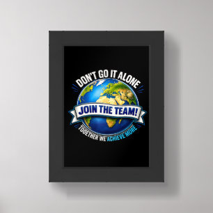 Join the Team – Global Collaboration Design Framed Art