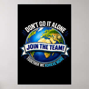 Join the Team – Global Collaboration Design Poster