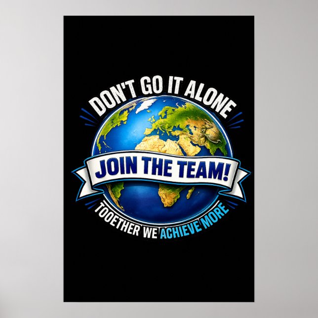 Join the Team – Global Collaboration Design Poster (Front)