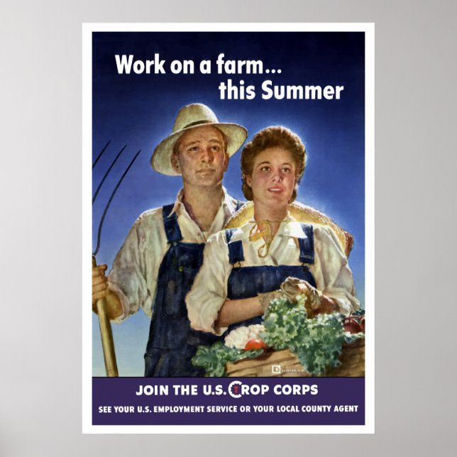 Join The U.S. Crop Corps Poster (Front)