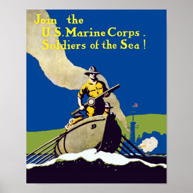 Join The US Marines Poster (Front)