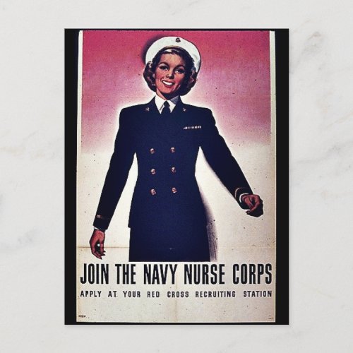 Join Tht Navy Nurse Corps Postcard