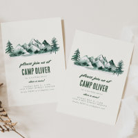 Join us at Camp Mountain Theme Birthday