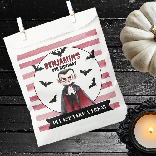 Join Us For A Bite Dracula Birthday  Favor Bag