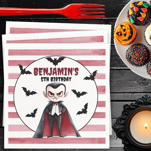 Join Us For A Bite Dracula Birthday  Napkins