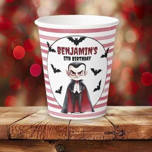 Join Us For A Bite Dracula Birthday  Paper Cups