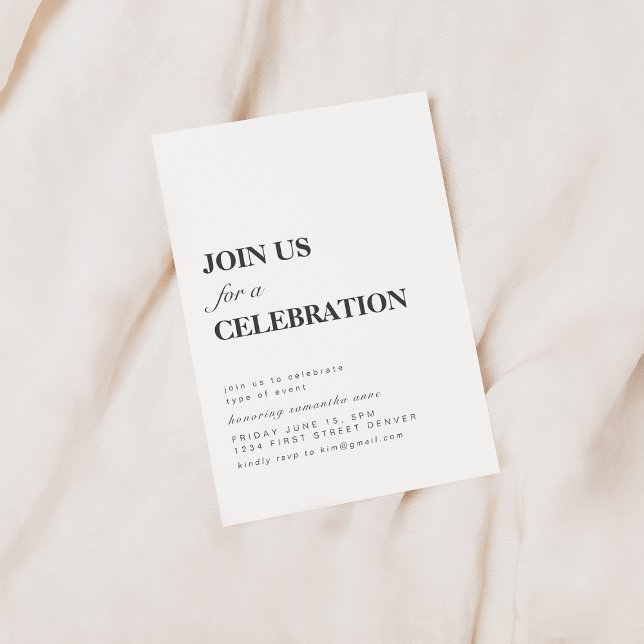 Join Us For a Celebration Party Invitation (Creator Uploaded)