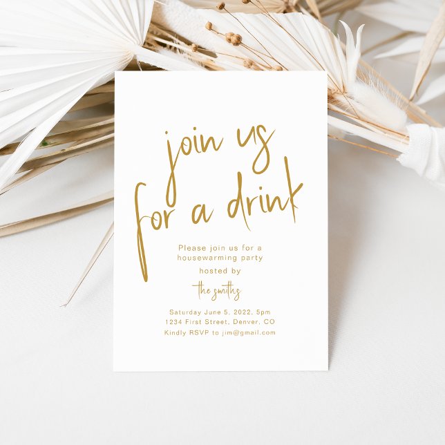 Join Us For A Drink Party Invitation (Creator Uploaded)