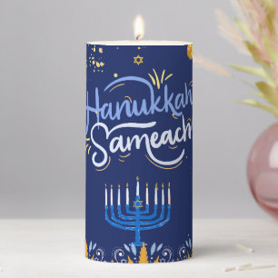 Join Us for a Joyous Hanukkah Celebration!  Pillar Candle