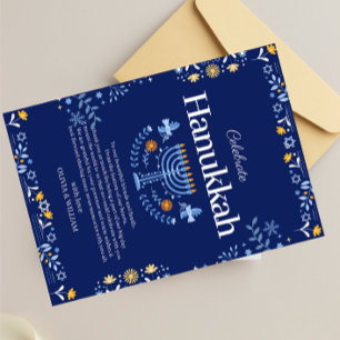 Join Us for a Joyous Hanukkah Celebration!" Thank You Card