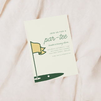 Join Us For A Par-Tee Golf Birthday Party Invite