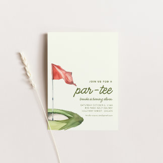 Join Us For A Par-Tee Golf Birthday Party Invite