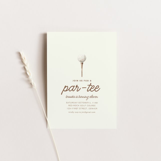 Join Us For A Par-Tee Golf Birthday Party Invite (Creator Uploaded)