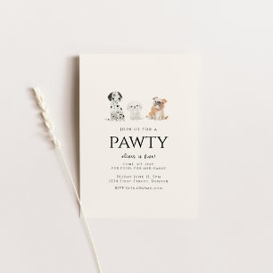 Join us for a Pawty Dog Theme Birthday Invitation