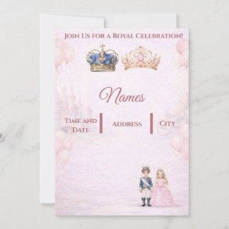 Join us for a Royal Celebration Birthday Invites
