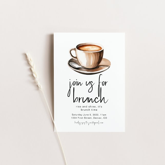Join Us For Brunch Party Invitation Template (Creator Uploaded)