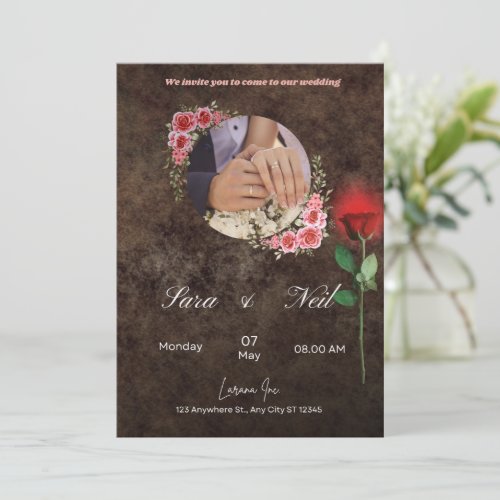 Join Us for Celebration Time of Bride And Groom Invitation