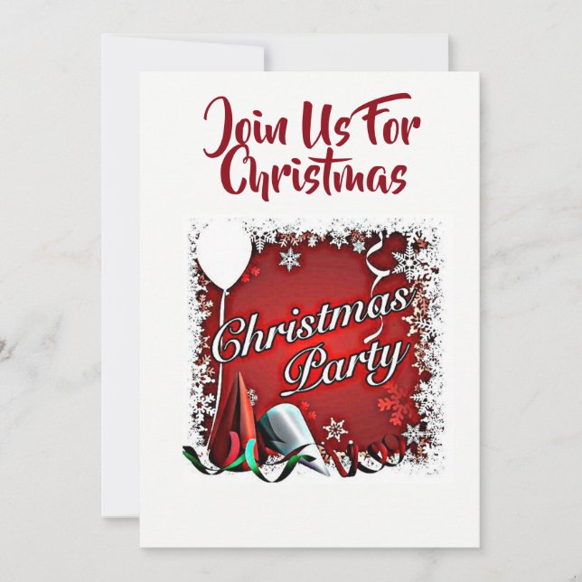 "JOIN US FOR CHRISTMAS" **CHRISTMAS INVITATION** INVITATION (Front)