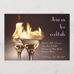 "Join us for cocktails" invitation