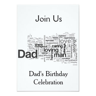 Dad Birthday Invitation 1