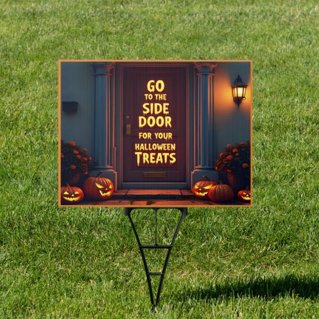 Join us for Halloween treats at the side! Sign (Insitu)