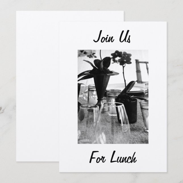 JOIN US FOR LUNCH - INVITATION (OR ANY EVENT) (Front/Back)