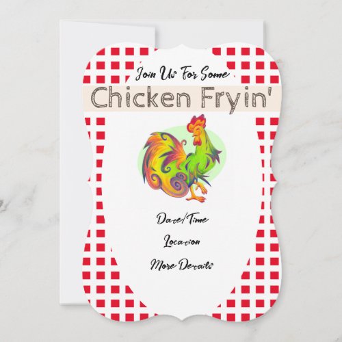 Join Us for Some Chicken Fryin Stylized Rooster