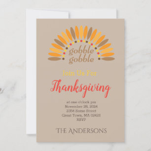 Join Us for Thanksgiving Dinner Invitation