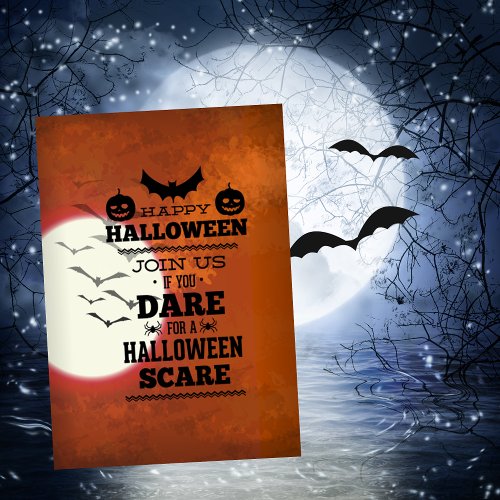 Join Us If You Dare For A Halloween Scare Invitation