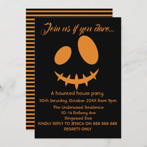 JOIN US IF YOU DARE HALLOWEEN INVITATION