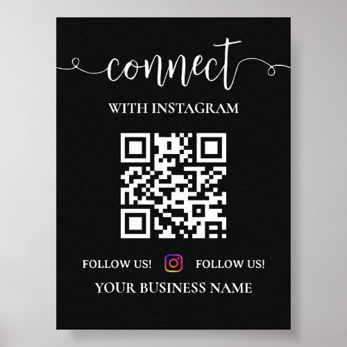 Join Us on Instagram QR Code Sign | Instagram
