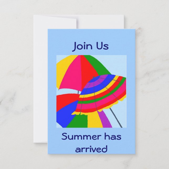 JOIN US-SUMMER HAS ARRIVED INVITE (Front)