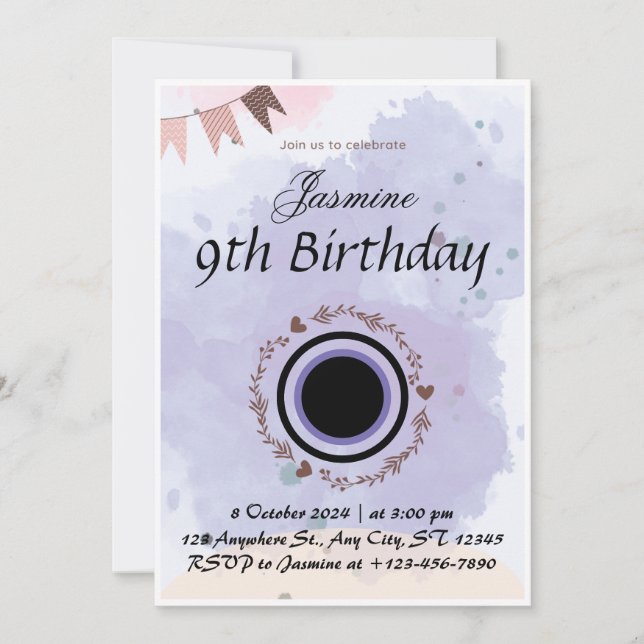 Join us to Celebrate Birthday Invitation (Front)