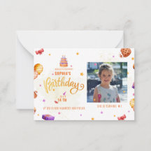 Join us to celebrate birthday photo invitation
