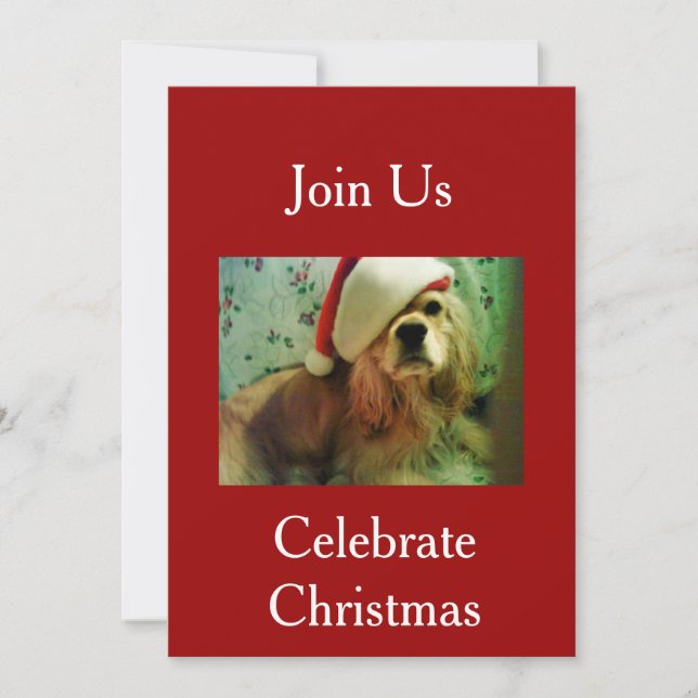 JOIN US TO CELEBRATE CHRISTMAS INVITATION (Front)