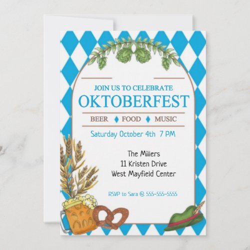 Join Us To Celebrate Oktoberfest Party Invitation