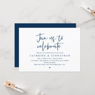 Join us to celebrate, Wedding Rehearsal Dinner Inv Invitation