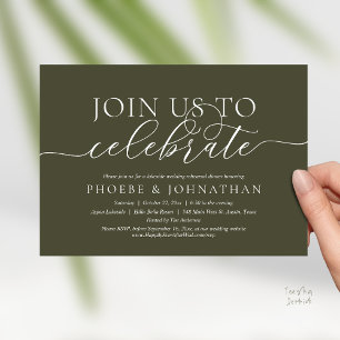 Join Us To Celebrate, Wedding Rehearsal Dinner Invitation